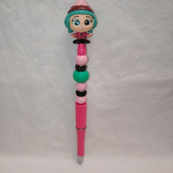 Disney Doorable- Candlehead- Handmade Beaded Pen Wreck-It Ralph - Picture 1 of 2
